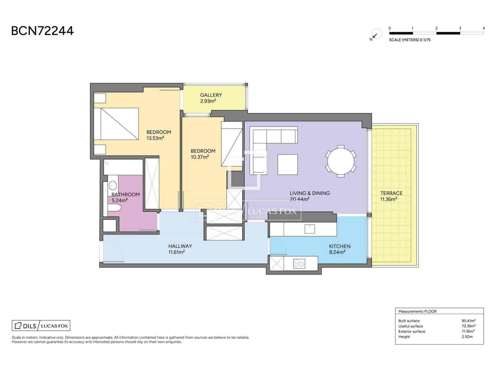2 slaapkamer Appartement te koop in Barcelona stad met zwembad garage - € 880.000 (Ref: 10007524)
