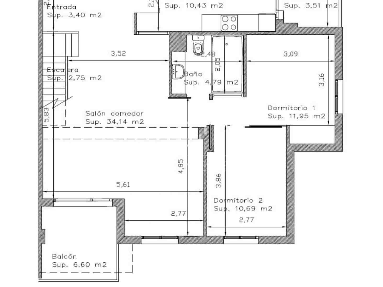 3 quarto Apartamento para venda em Donostia-San Sebastian com garagem - 650 000 € (Ref: 10008072)