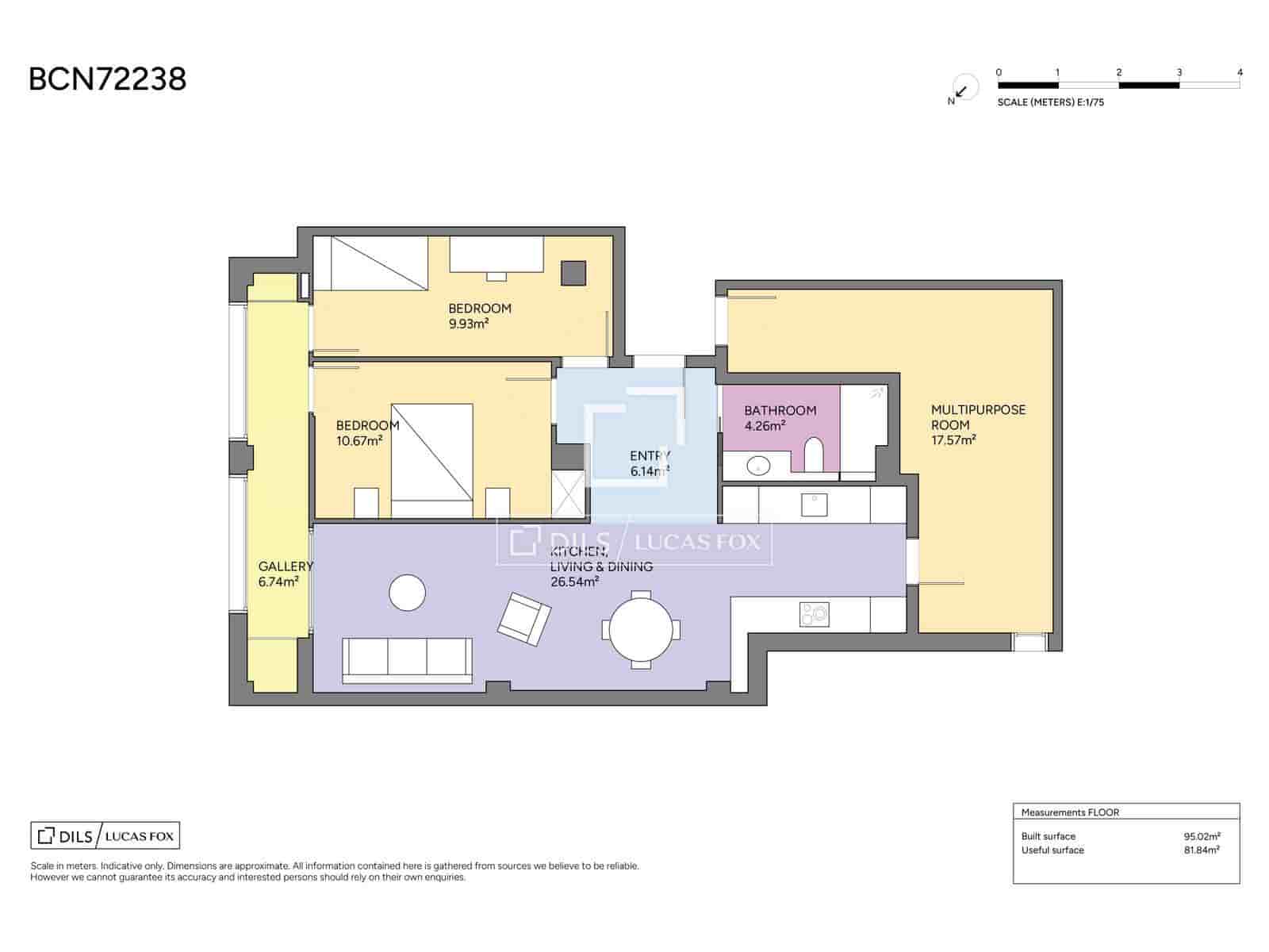 3 chambre Appartement à vendre à Barcelone ville - 590 000 € (Ref: 10009617)