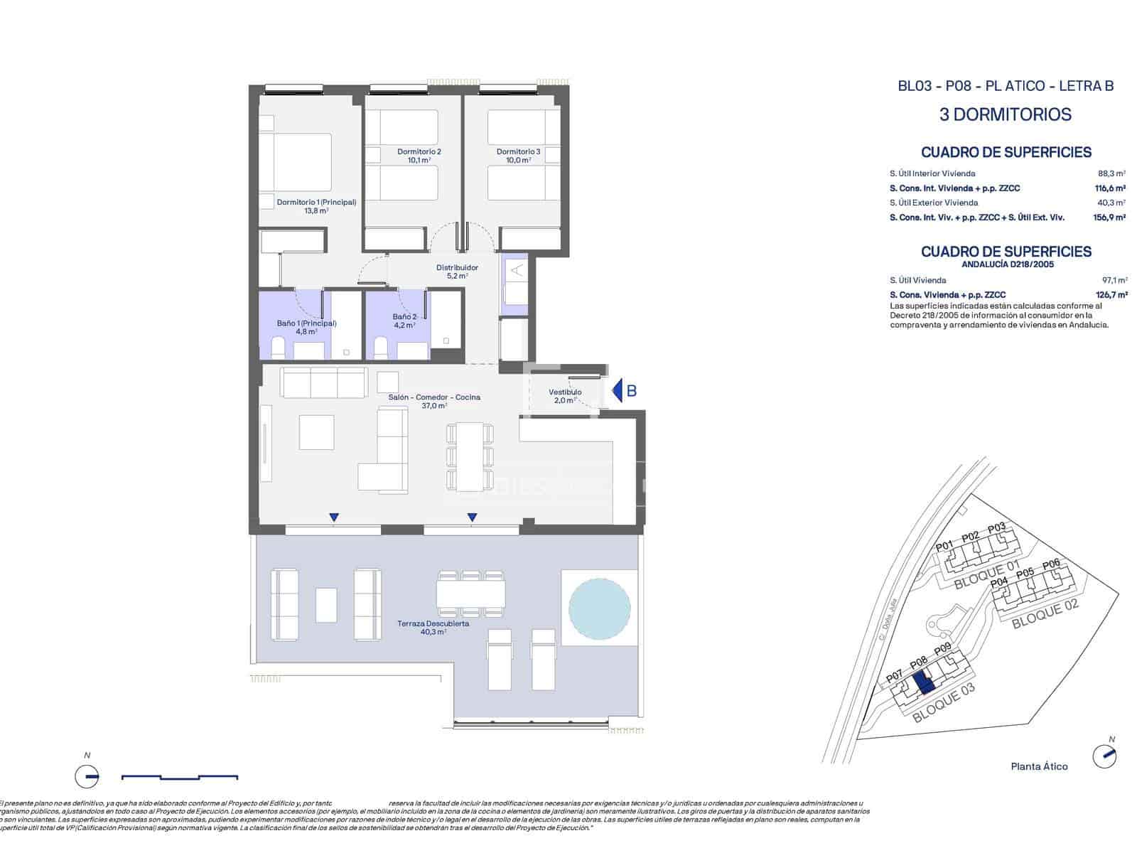 3 bedroom Penthouse for sale in Casares with pool garage - € 668,000 (Ref: 10016909)