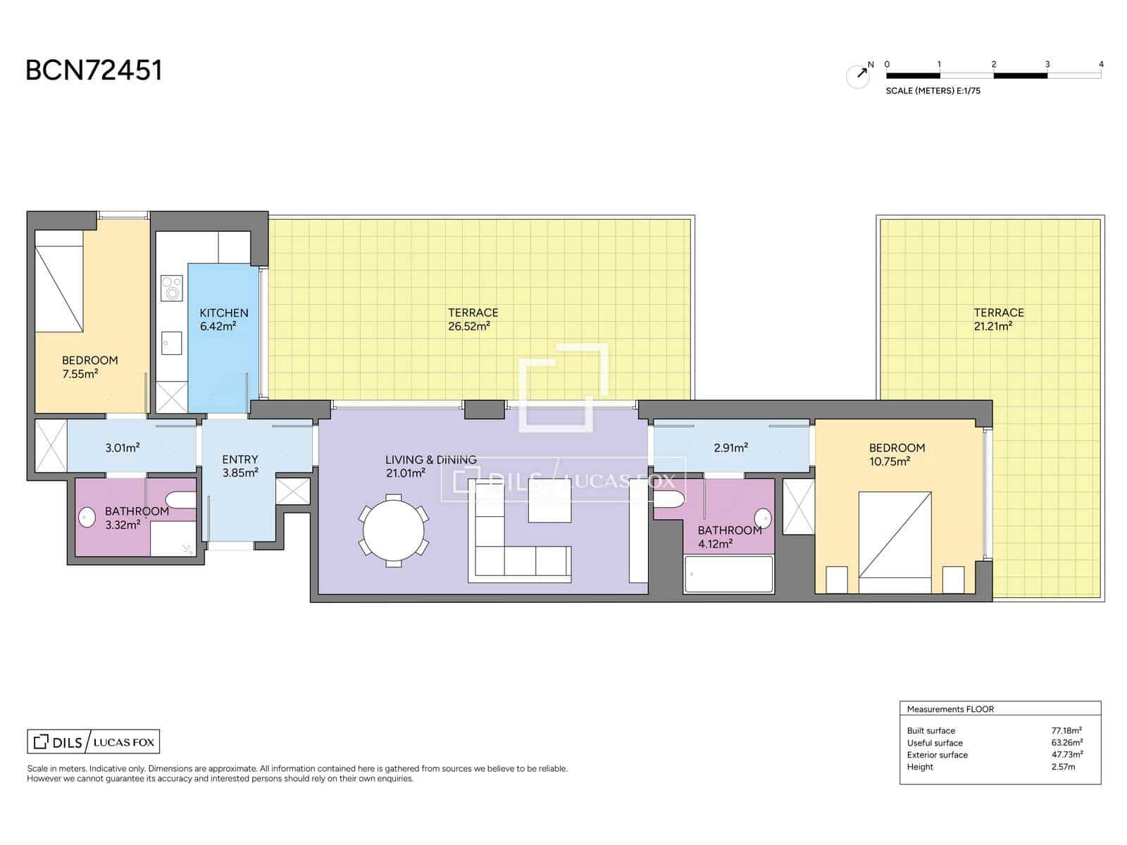 2 quarto Penthouse para venda em Barcelona cidade com piscina - 725 000 € (Ref: 10019499)