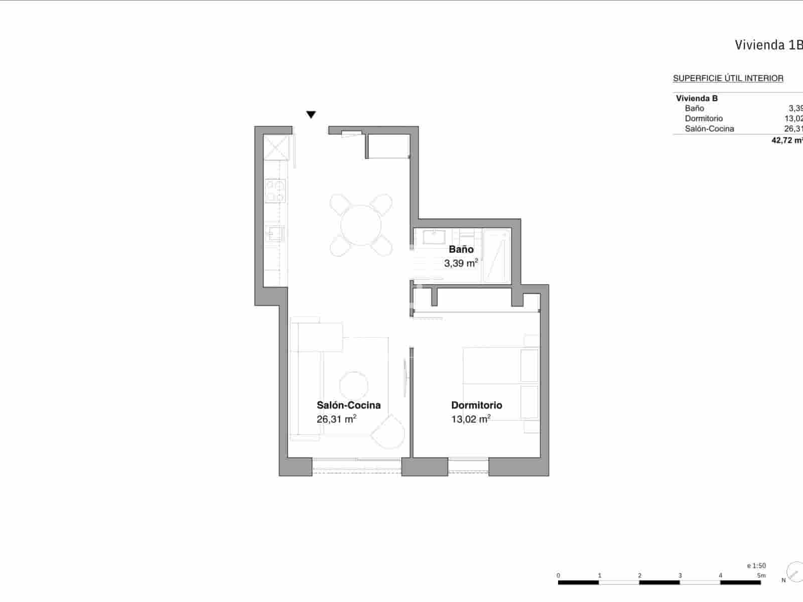 1 camera da letto Appartamento da affittare in Madrid citta - 1.150 € (Rif: 10019788)