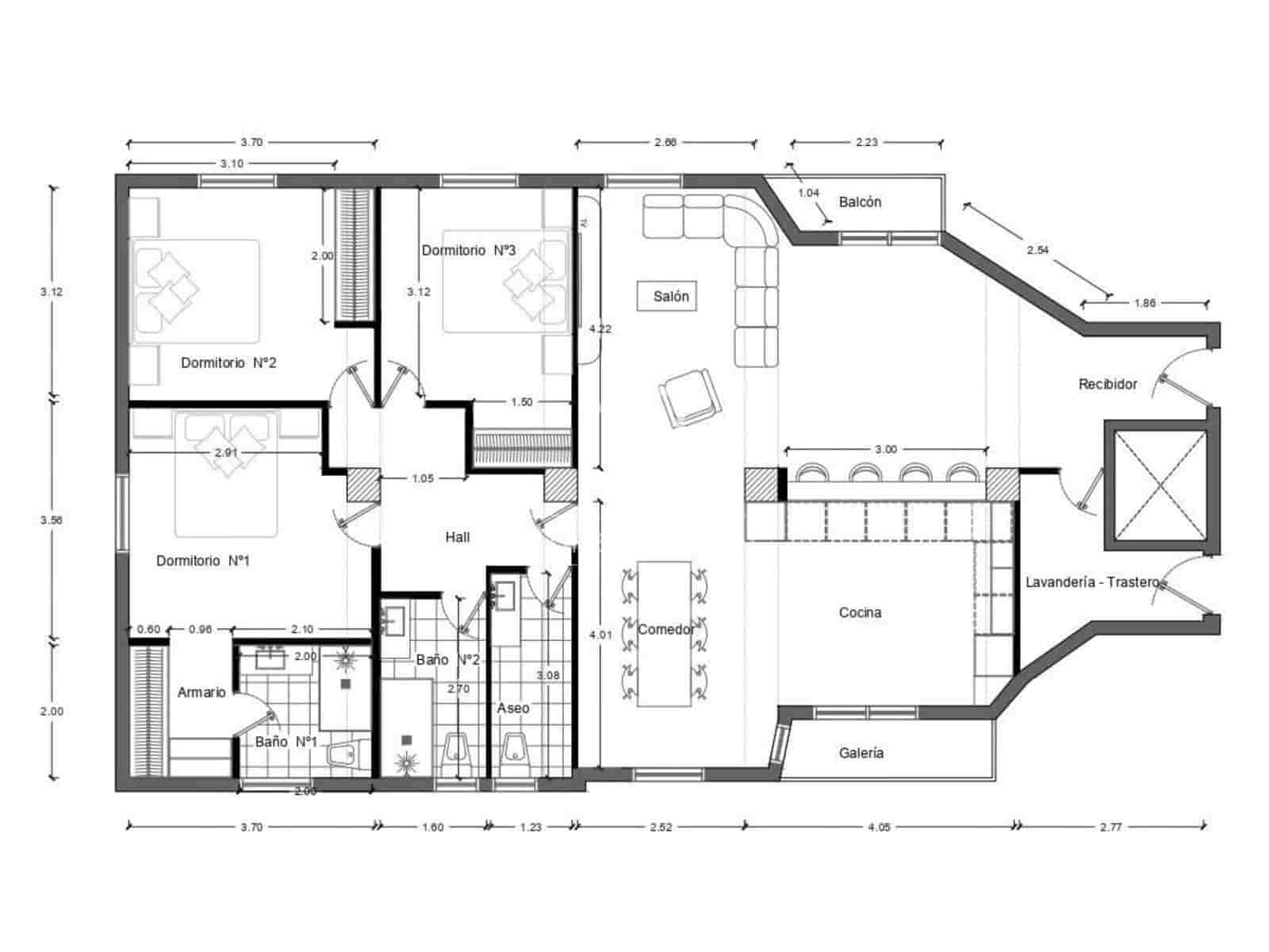 3 slaapkamer Appartement te koop in Madrid stad met garage - € 1.050.000 (Ref: 10021703)