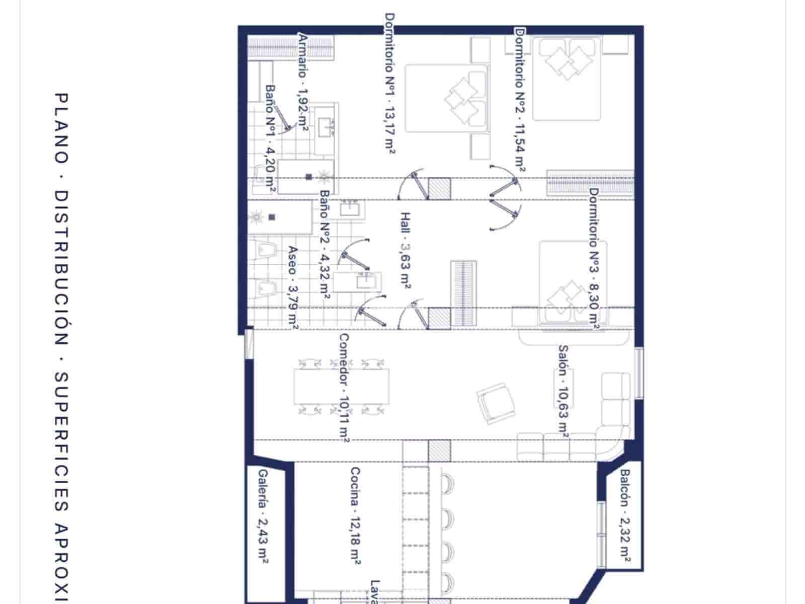 3 slaapkamer Appartement te koop in Madrid stad met garage - € 1.050.000 (Ref: 10021703)