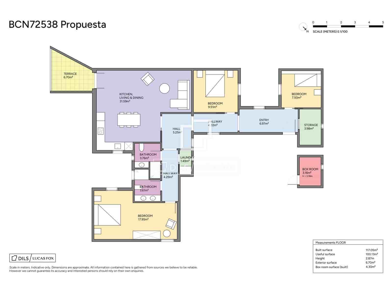 4 slaapkamer Penthouse te koop in Barcelona stad - € 595.000 (Ref: 10024689)