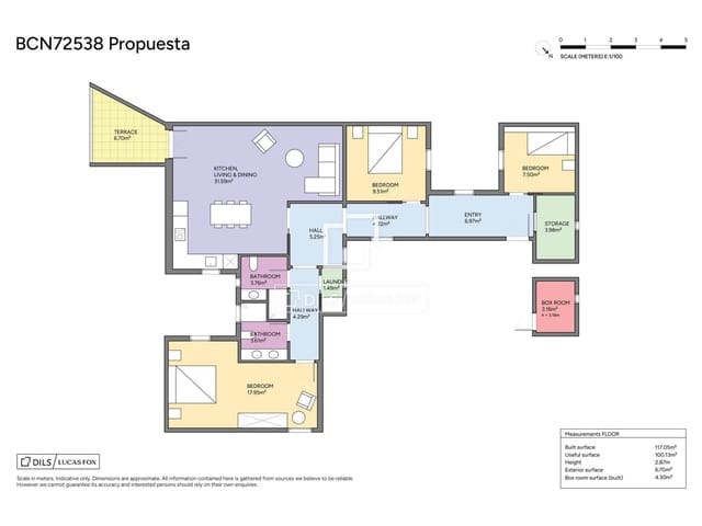 4 slaapkamer Penthouse te koop in Barcelona stad - € 595.000 (Ref: 10024689)