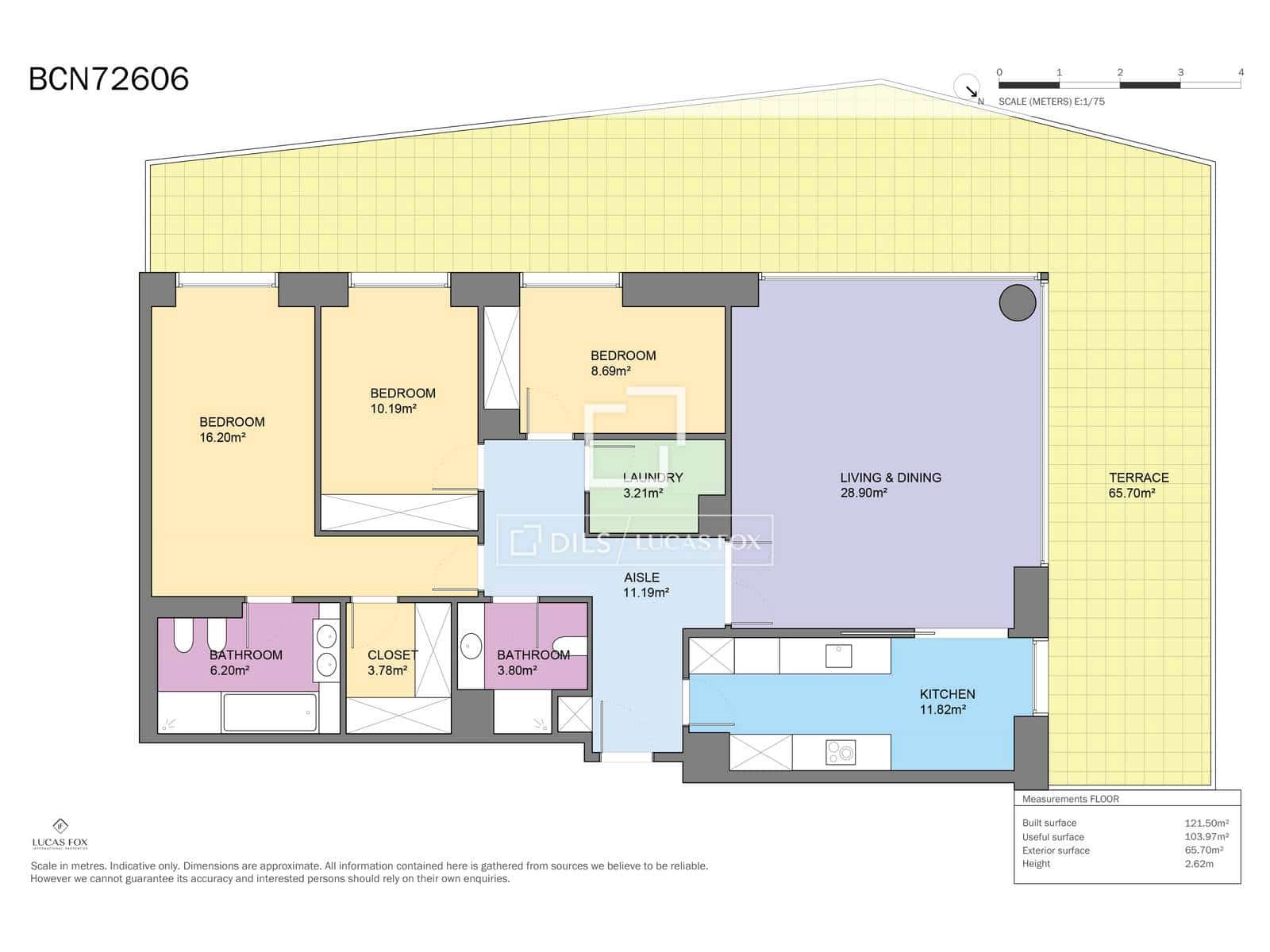3 sypialnia Apartament na sprzedaż w Miasto Barcelona z basenem garażem - 1 595 000 € (Ref: 10026251)
