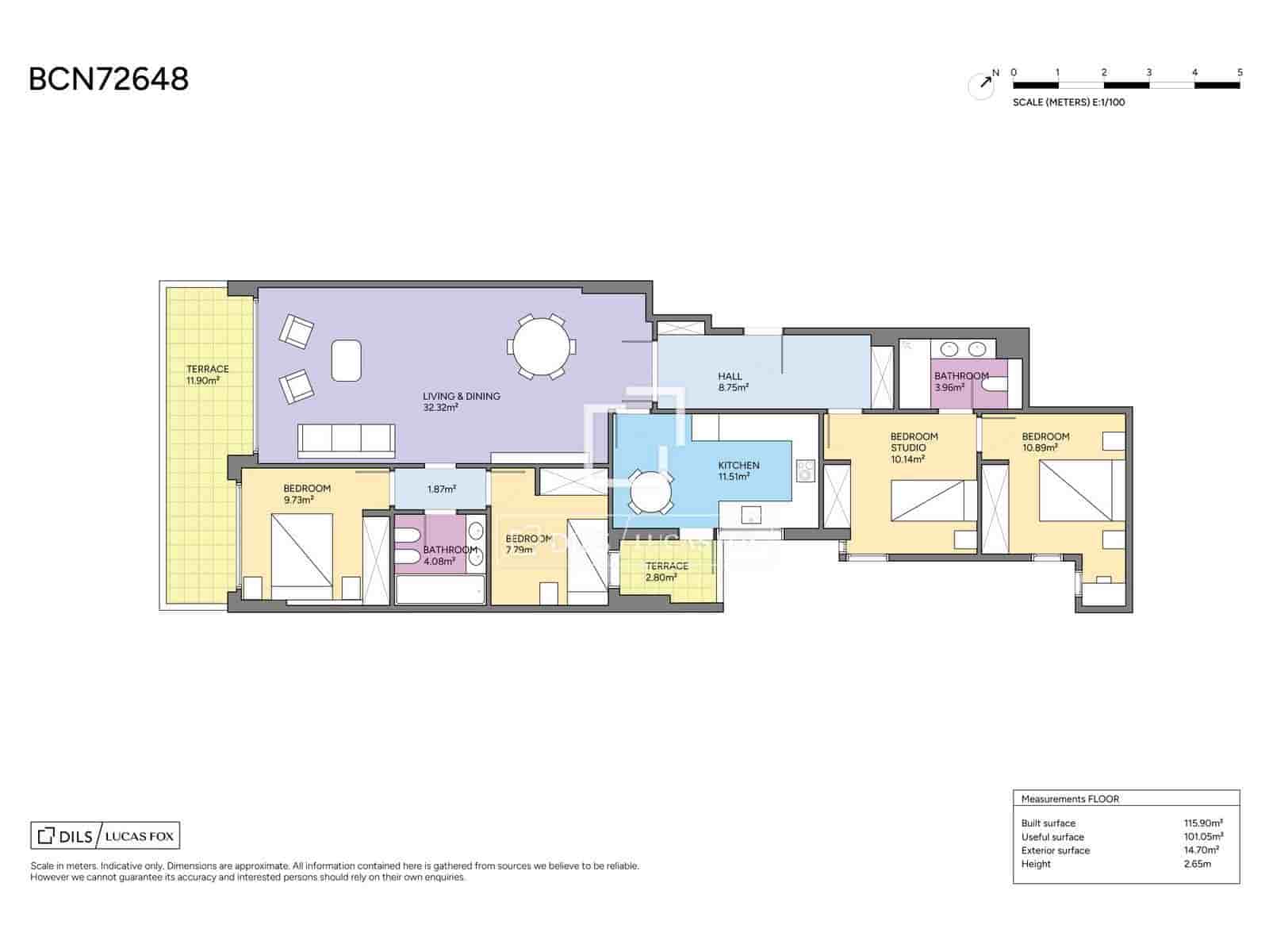 Apartamento de 4 habitaciones en Barcelona ciudad en venta con garaje - 985.000 € (Ref: 10030875)