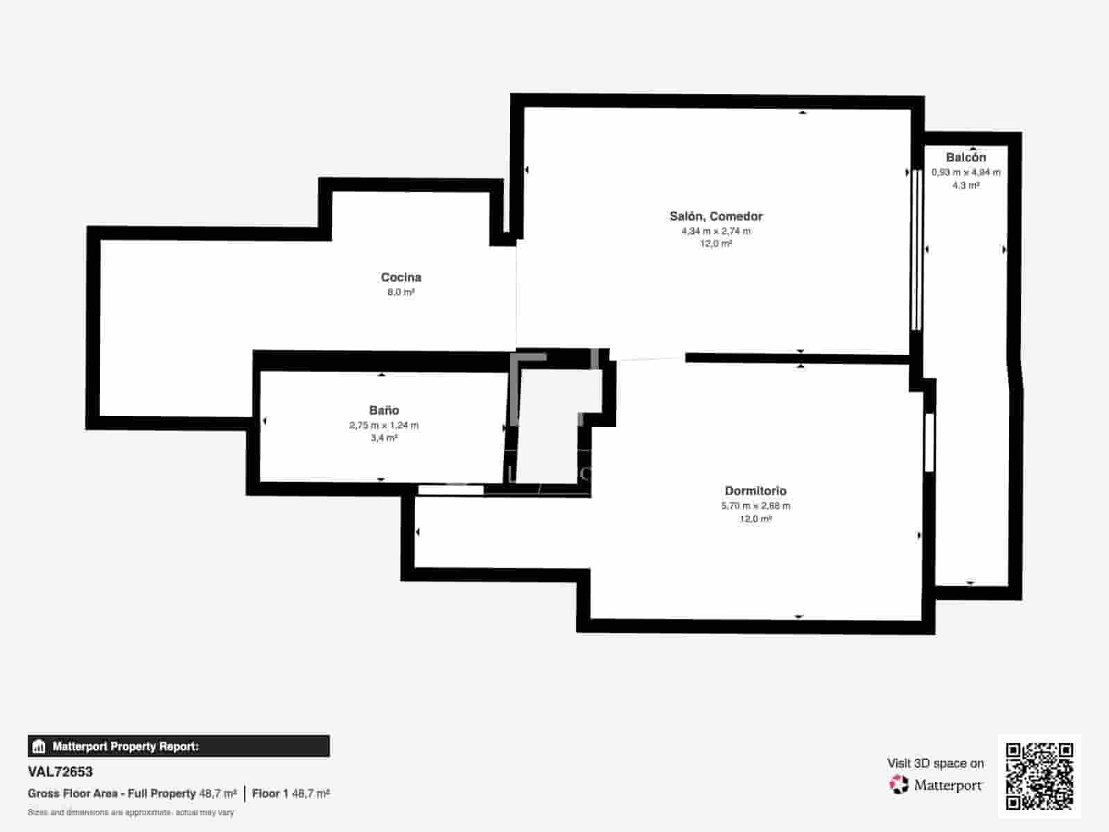 1 camera da letto Appartamento da affittare in Valencia citta - 2.300 € (Rif: 10031077)