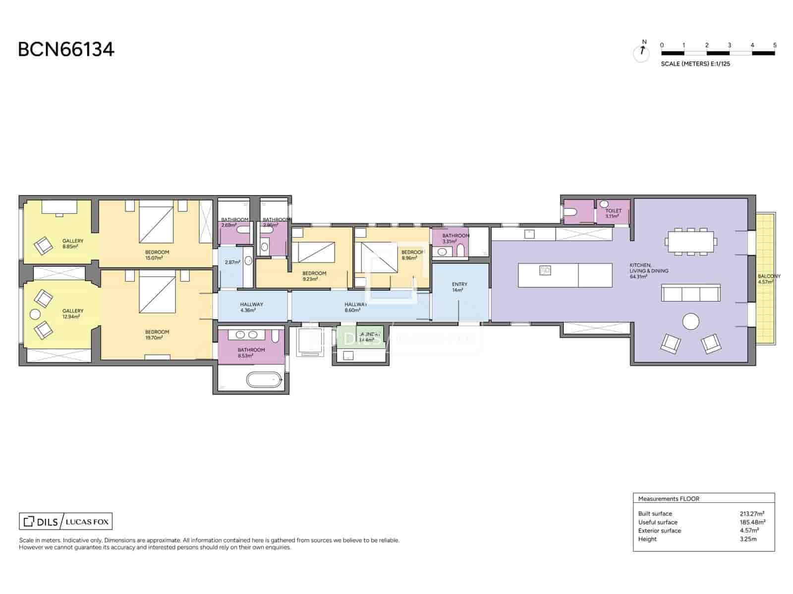 4 chambre Appartement à vendre à Barcelone ville - 2 800 000 € (Ref: 10031149)