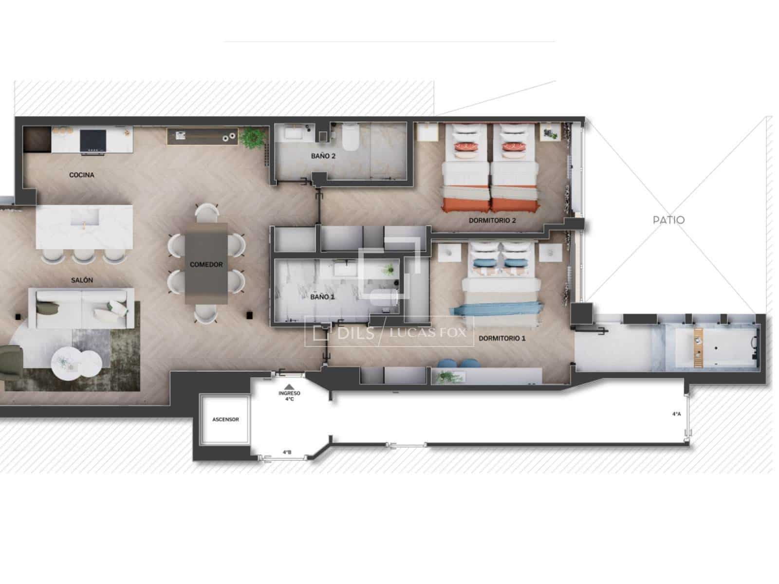 2 bedroom Apartment for sale in Madrid city with pool - € 1,429,000 (Ref: 10031153)
