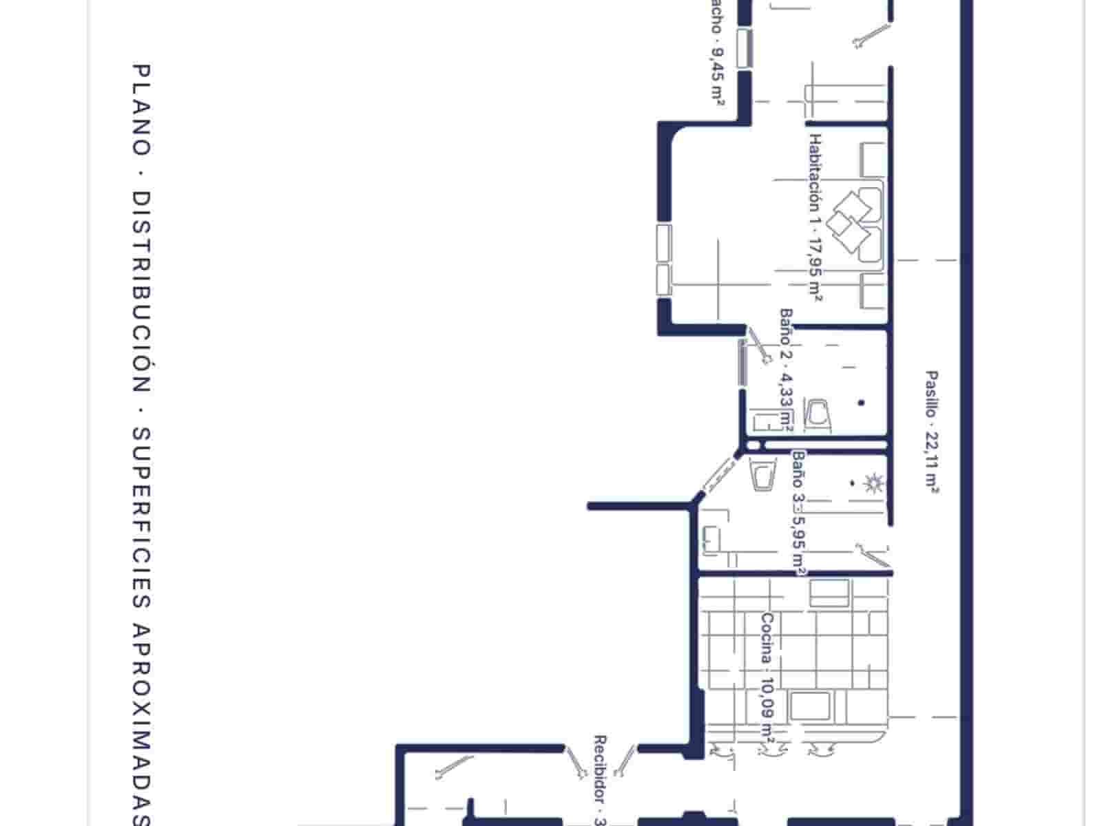 3 chambre Appartement à vendre à Madrid ville - 1 395 000 € (Ref: 10033152)