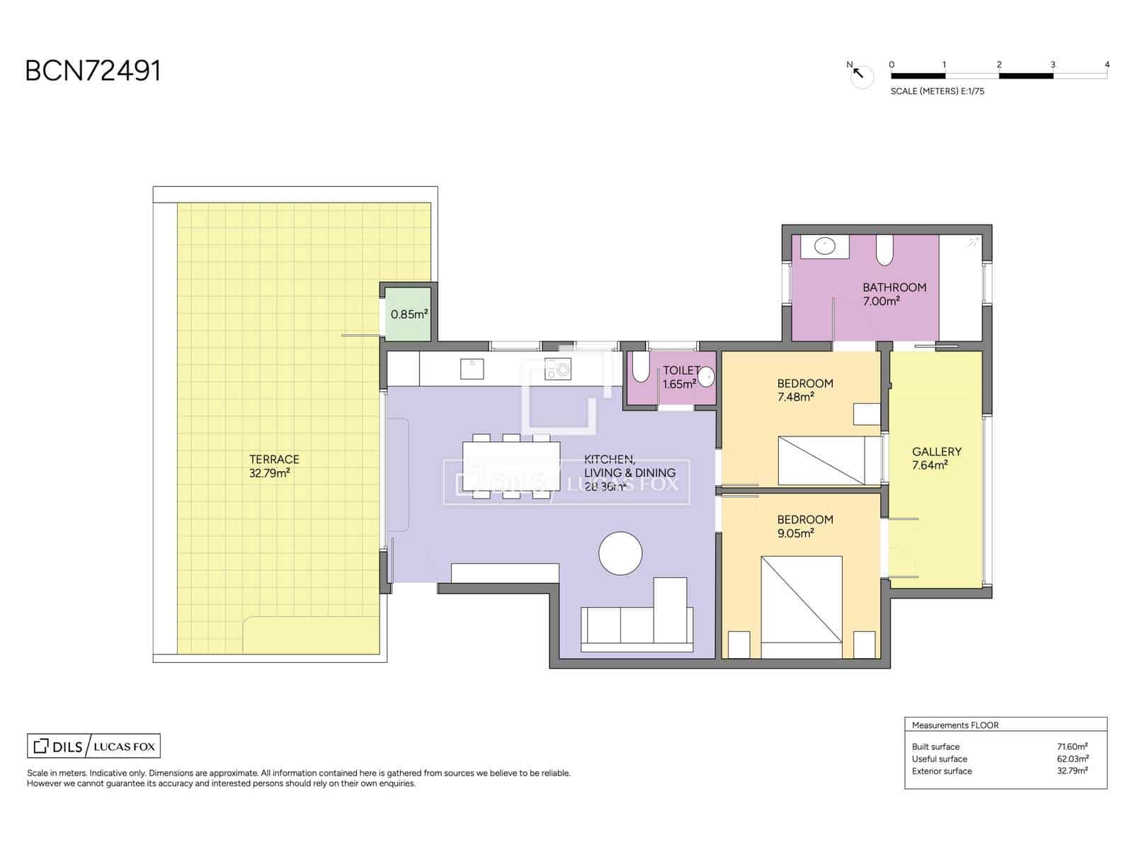 2 soverom Penthouse til salgs i Barcelona by - € 980 000 (Ref: 10034208)