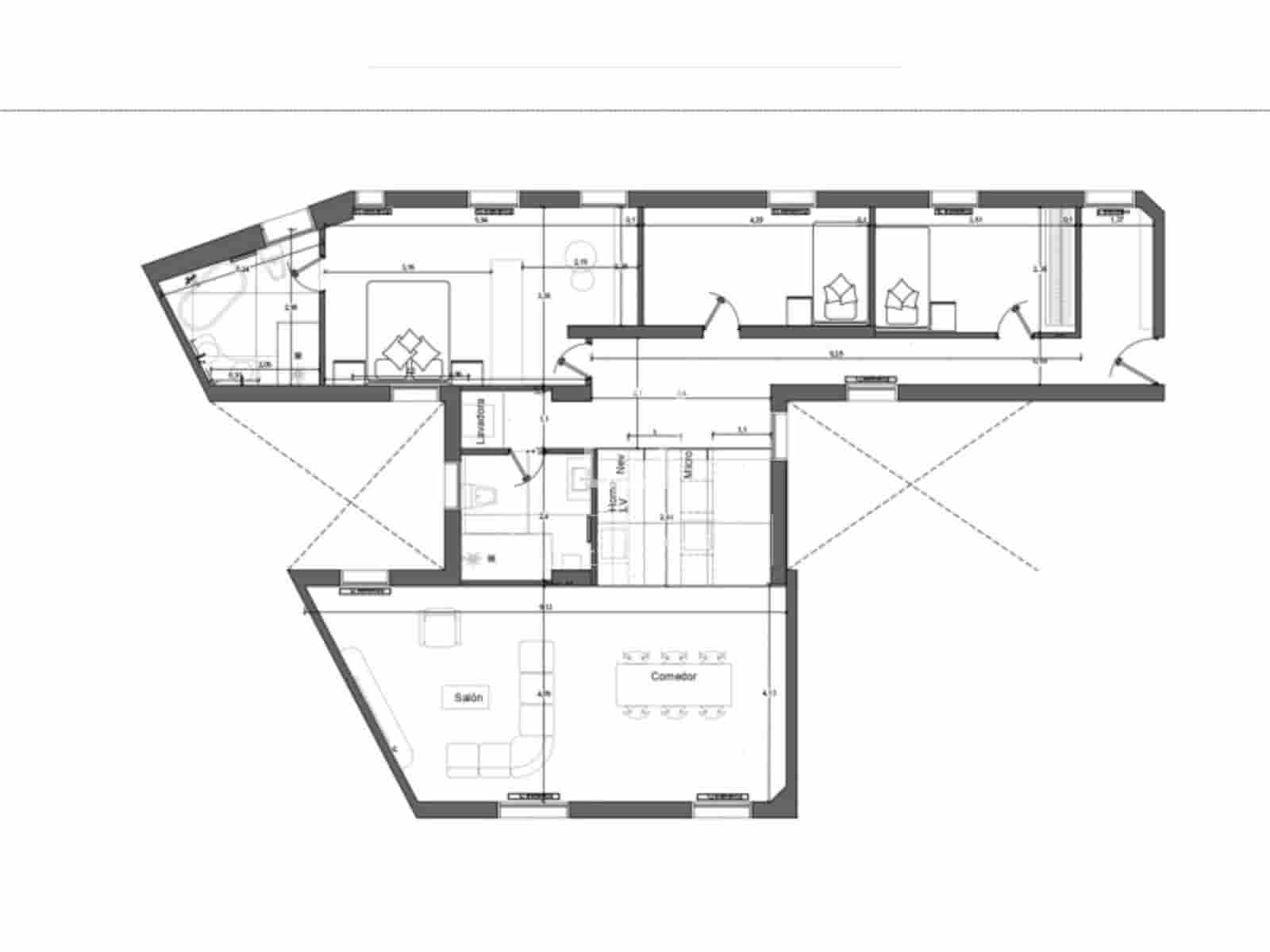 3 camera da letto Appartamento in vendita in Madrid citta - 1.100.000 € (Rif: 10034209)