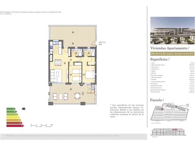 2 sypialnia Apartament na sprzedaż w Muchamiel / Mutxamel z basenem garażem - 399 000 € (Ref: 10034385)