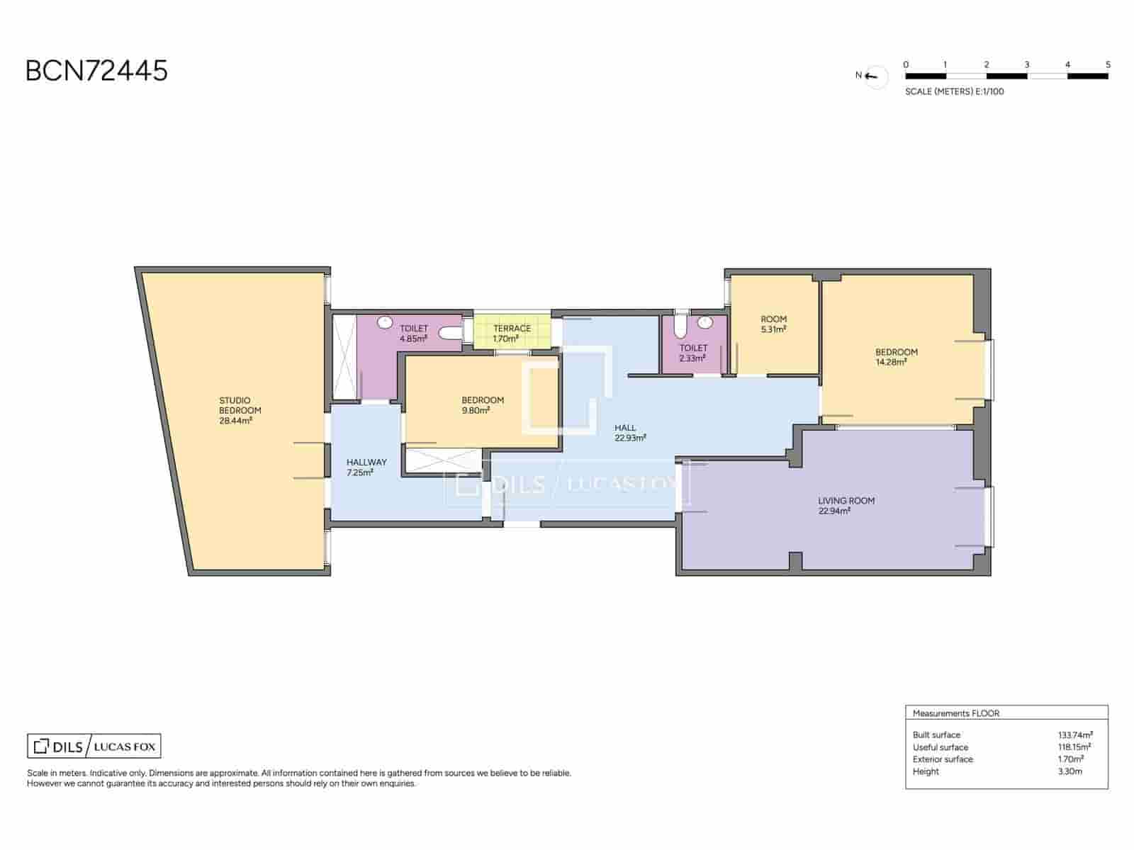 3 Zimmer Apartment zu verkaufen in Barcelona Stadt - 1.085.000 € (Ref: 10039302)