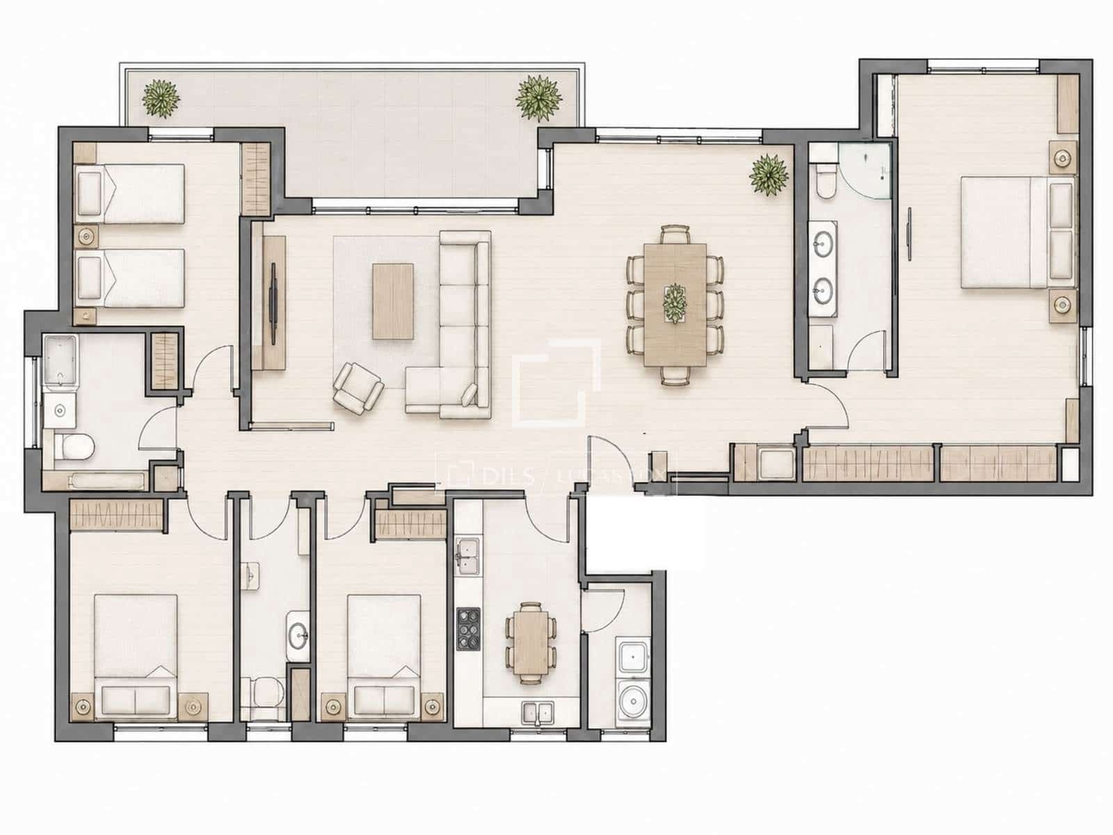4 chambre Appartement à vendre à Alicante ville avec piscine garage - 1 200 000 € (Ref: 10041828)