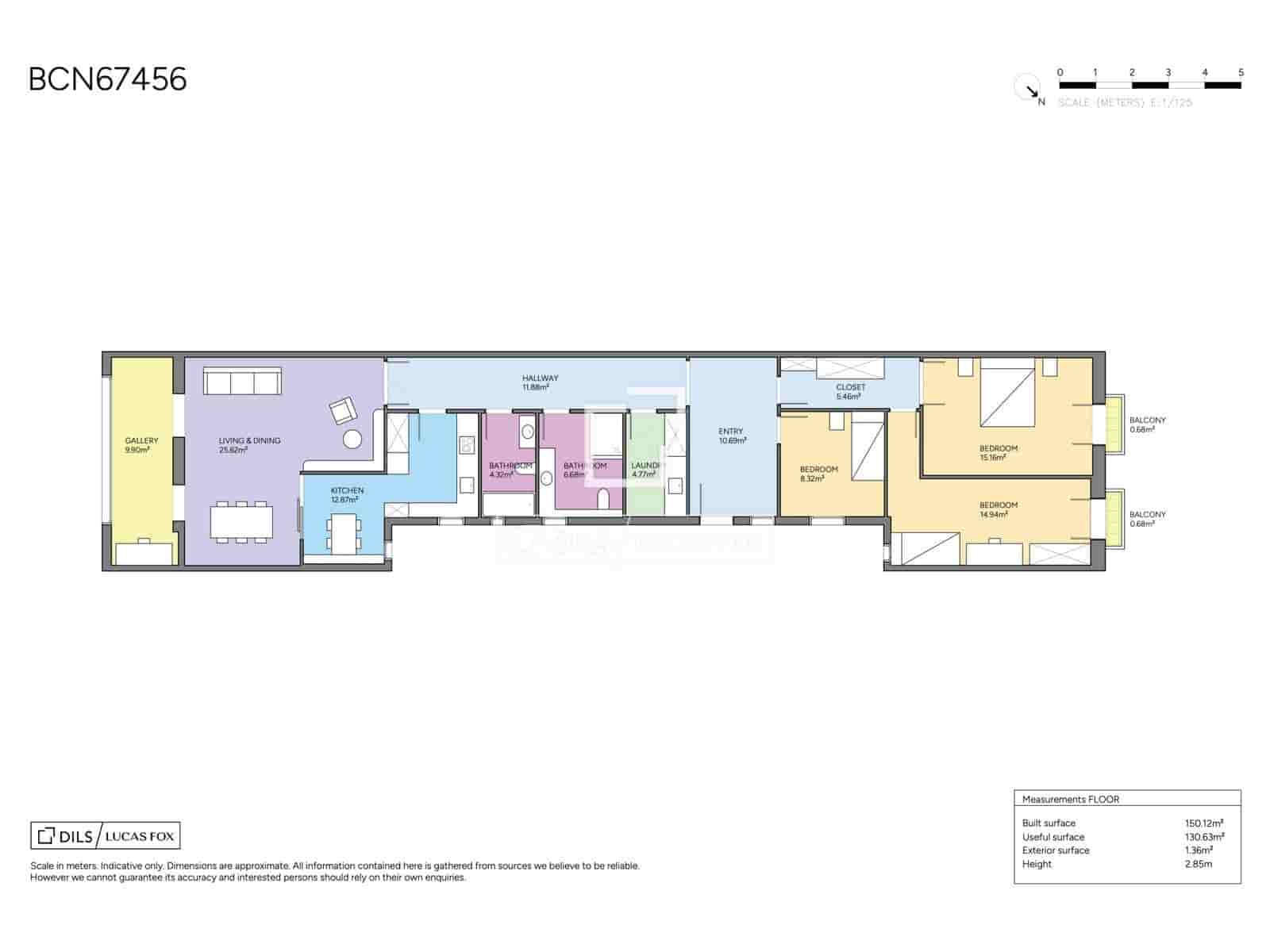 3 soveværelse Lejlighed til salg i Barcelona by - € 825.000 (Ref: 10045465)