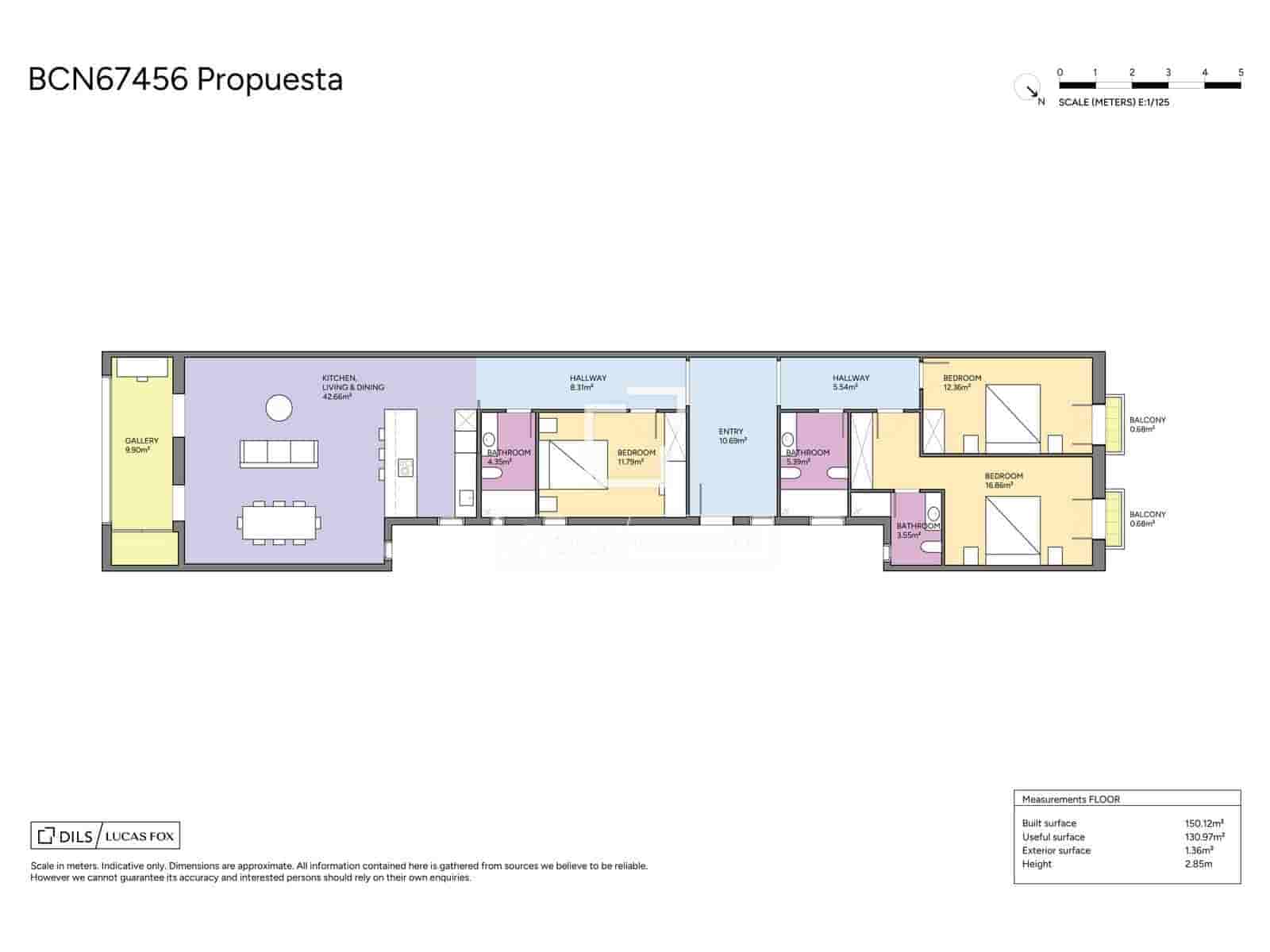 3 soveværelse Lejlighed til salg i Barcelona by - € 825.000 (Ref: 10045465)