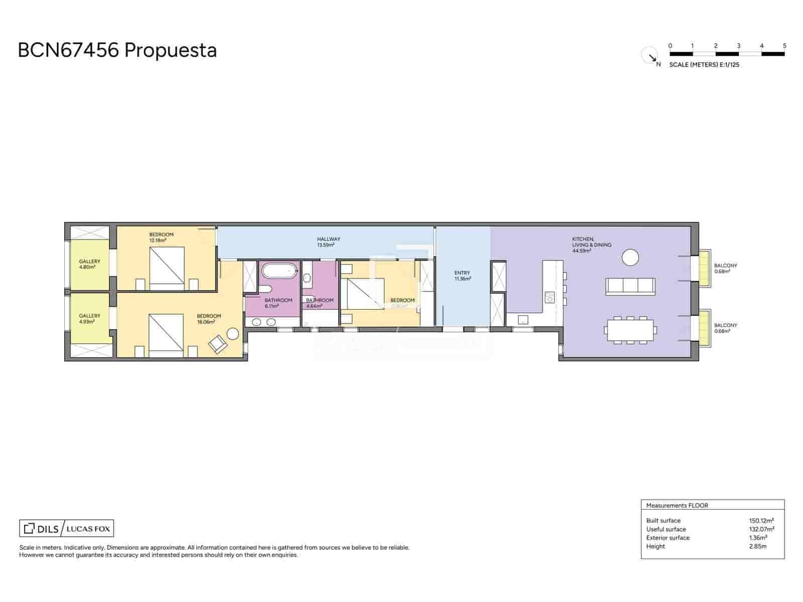 3 soveværelse Lejlighed til salg i Barcelona by - € 825.000 (Ref: 10045465)
