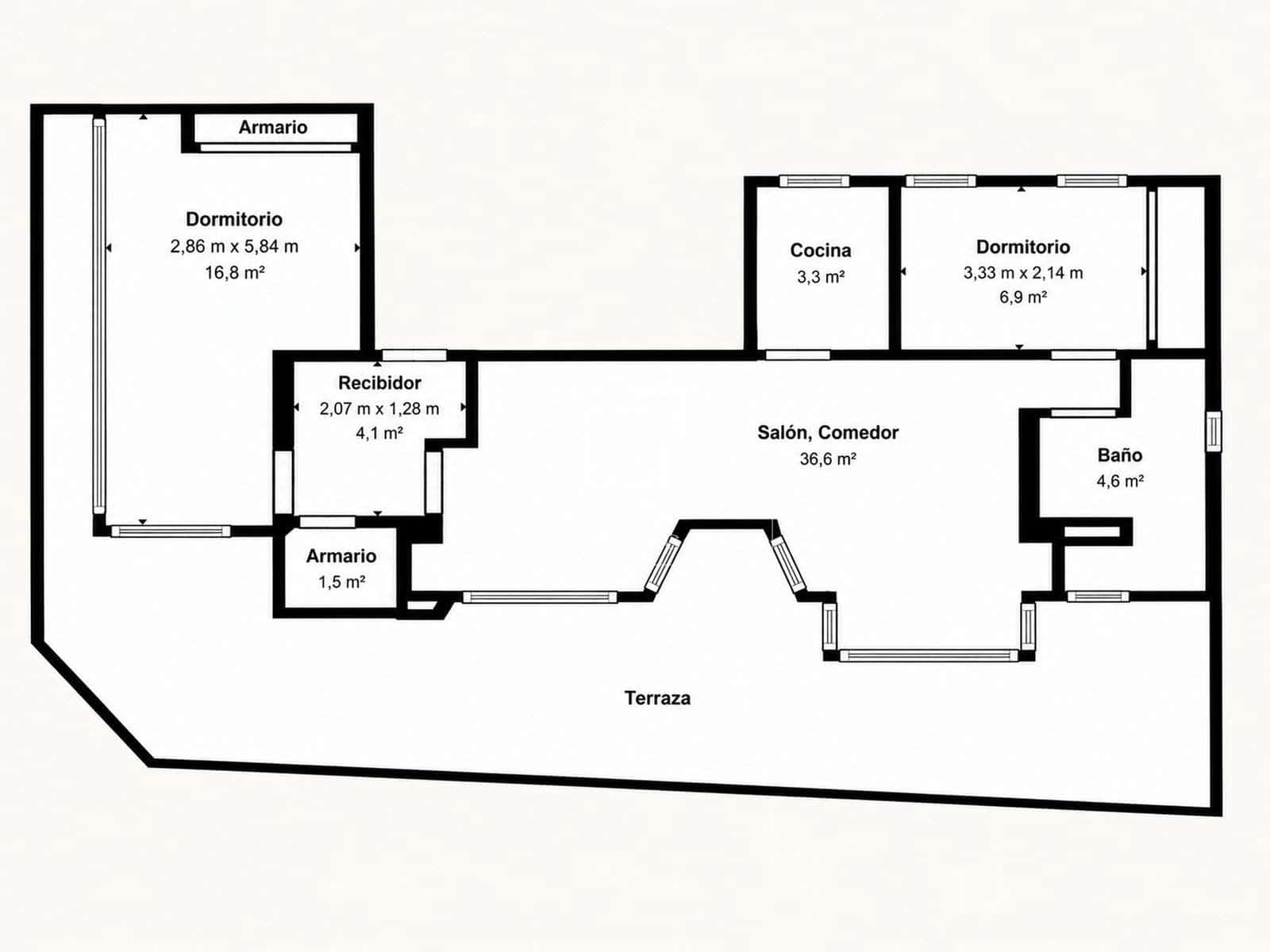 2 soverom Penthouse til salgs i Madrid by - € 1 100 000 (Ref: 10048440)