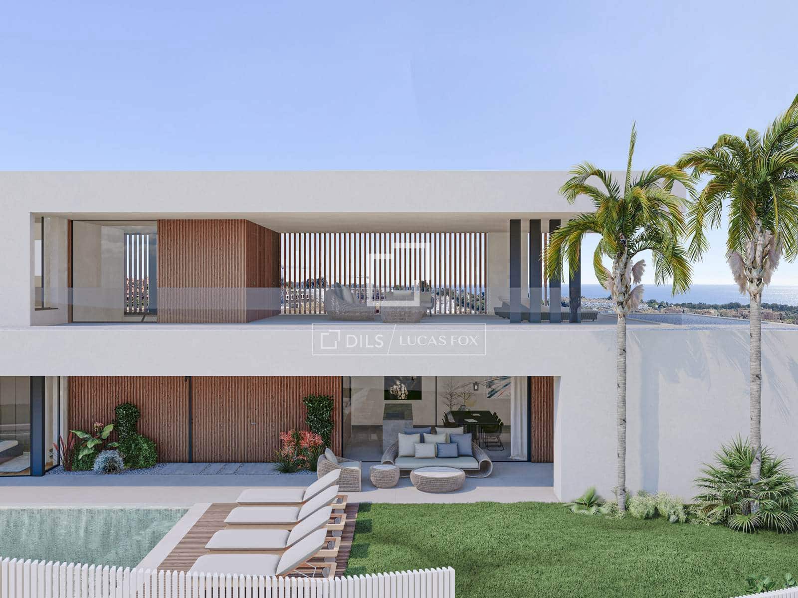4 sypialnia Willa na sprzedaż w Manilva z basenem garażem - 3 700 000 € (Ref: 10048493)