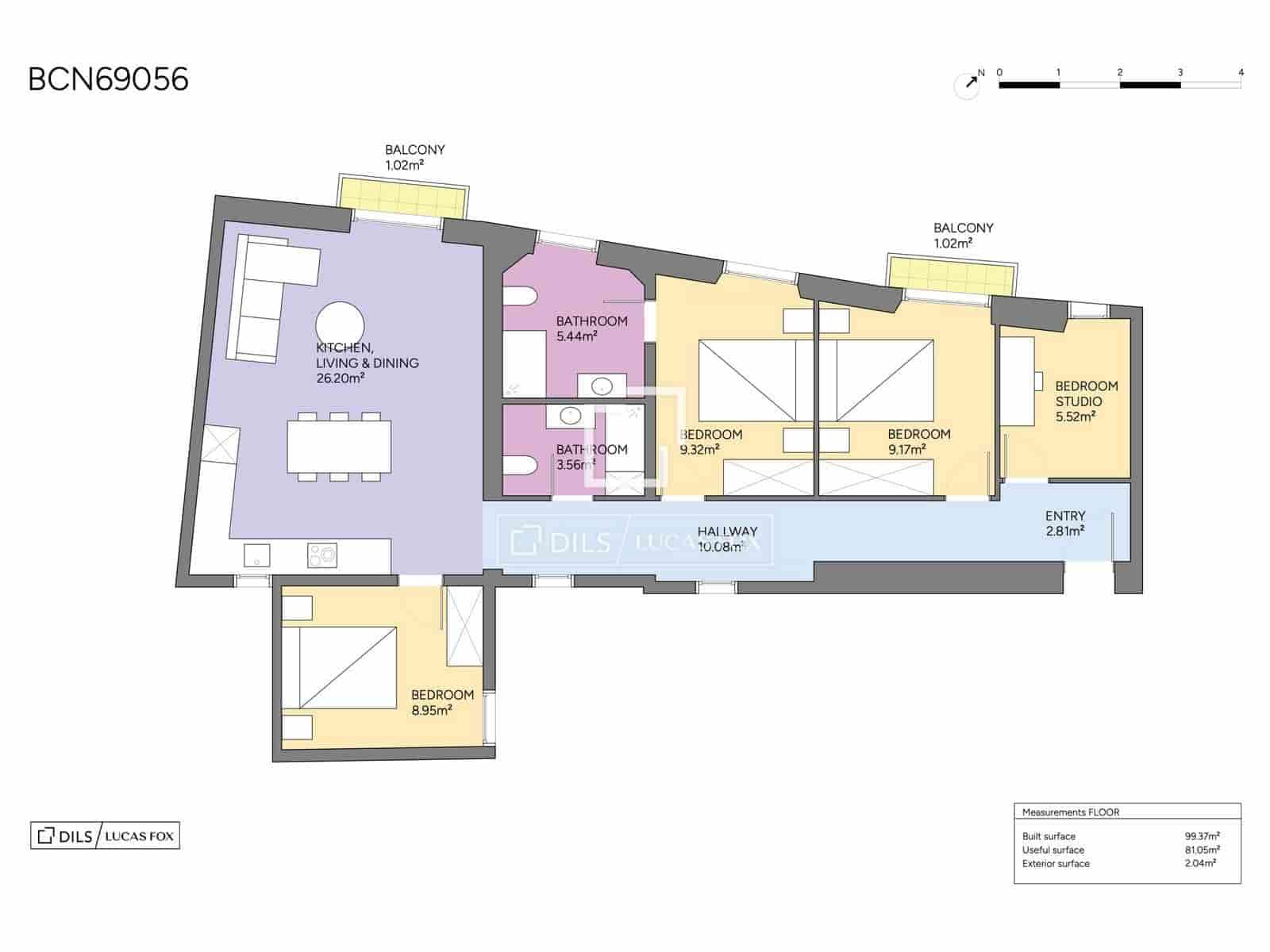 4 sypialnia Apartament na sprzedaż w Miasto Barcelona - 625 000 € (Ref: 10050694)