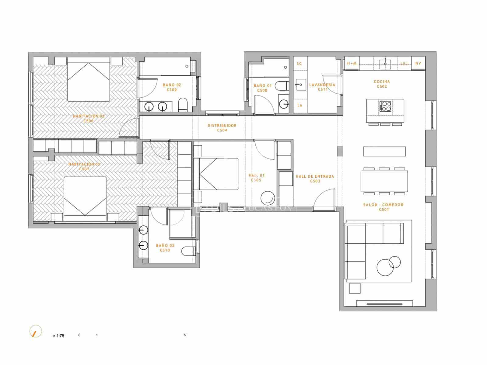 3 sovrum Lägenhet till salu i Valencia stad - 989 000 € (Ref: 10060518)