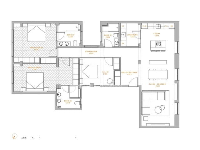 3 sovrum Lägenhet till salu i Valencia stad - 989 000 € (Ref: 10060518)