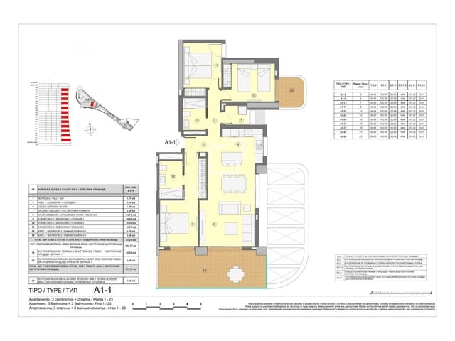 3 soveværelse Lejlighed til salg i Benidorm med swimmingpool garage - € 601.000 (Ref: 10062847)