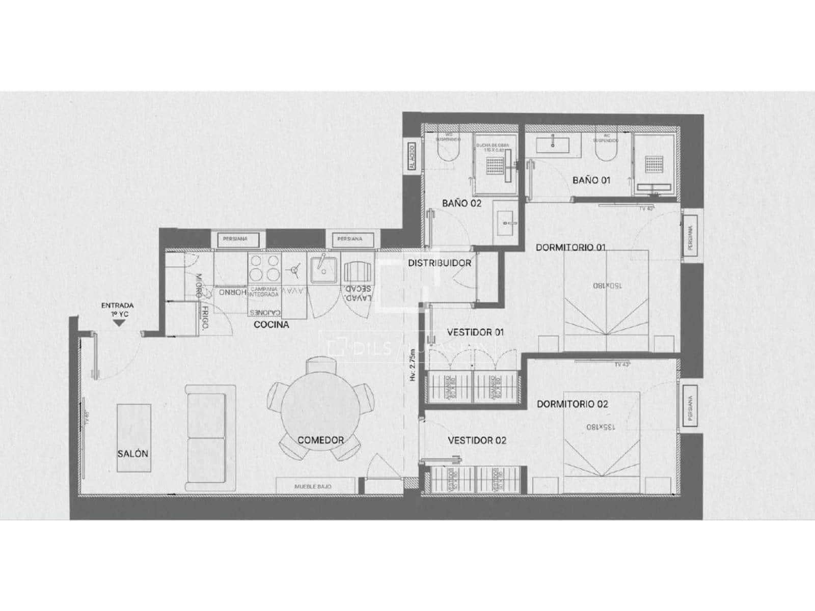 2 soverom Leilighet til salgs i Madrid by - € 849 000 (Ref: 10065554)