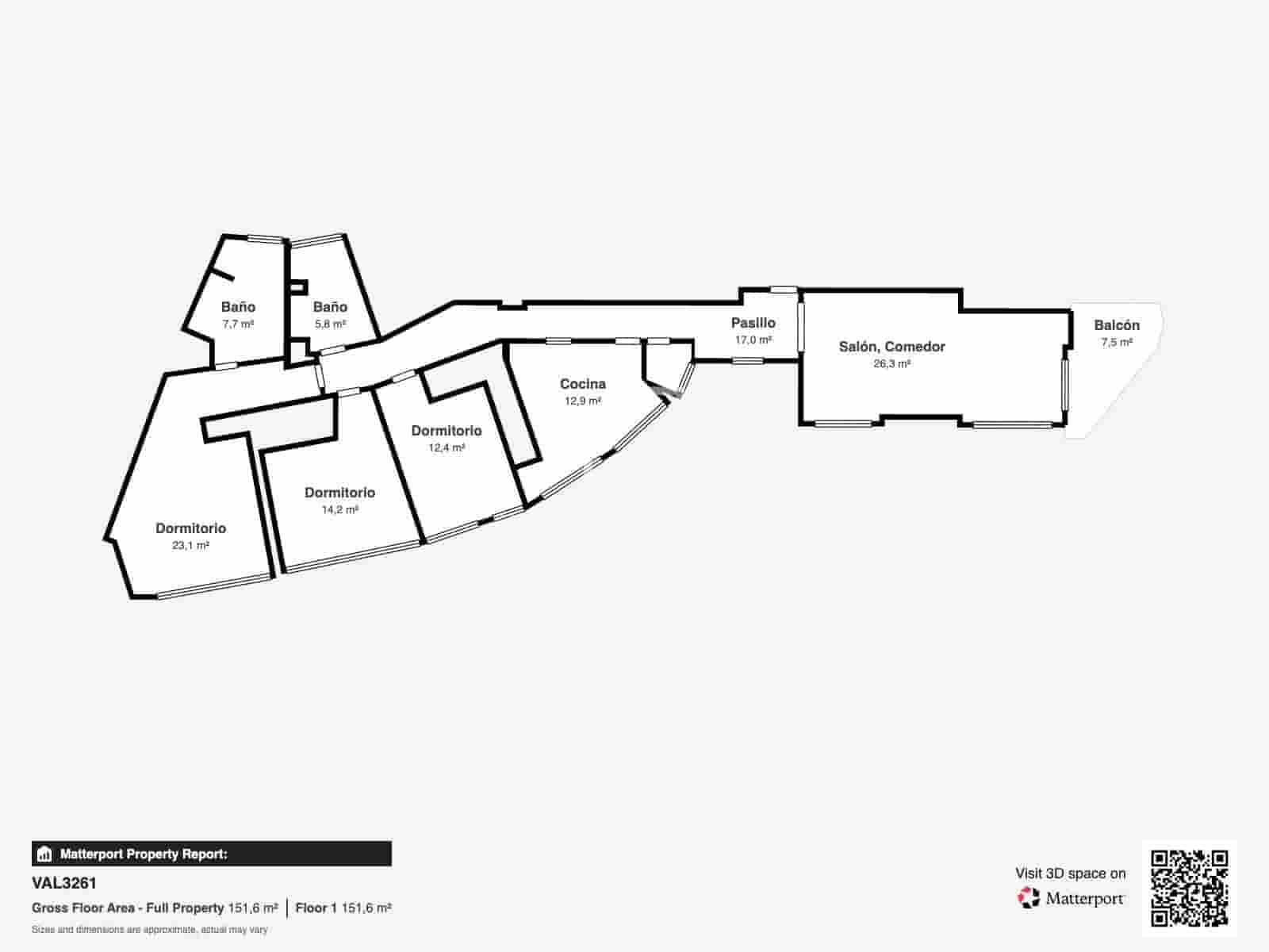 3 sovrum Lägenhet att hyra i Valencia stad - 2 500 € (Ref: 10076979)