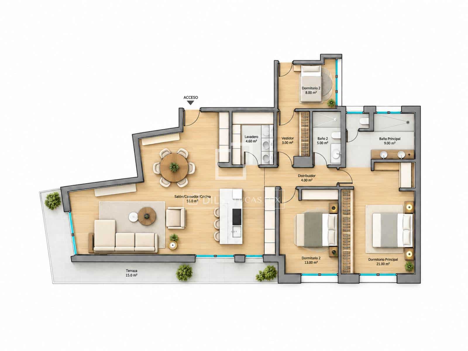 3 chambre Appartement à vendre à Alicante ville - 1 150 000 € (Ref: 10077564)