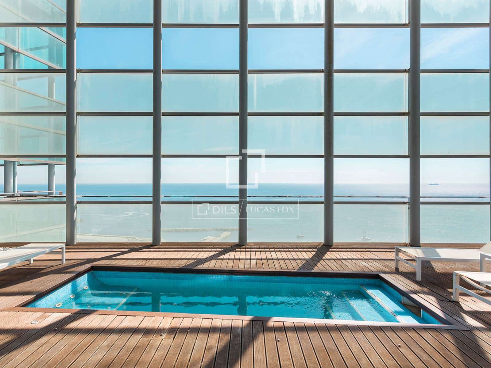 3 soveværelse Penthouse til leje i Barcelona by med swimmingpool garage - € 10.000 (Ref: 10080044)