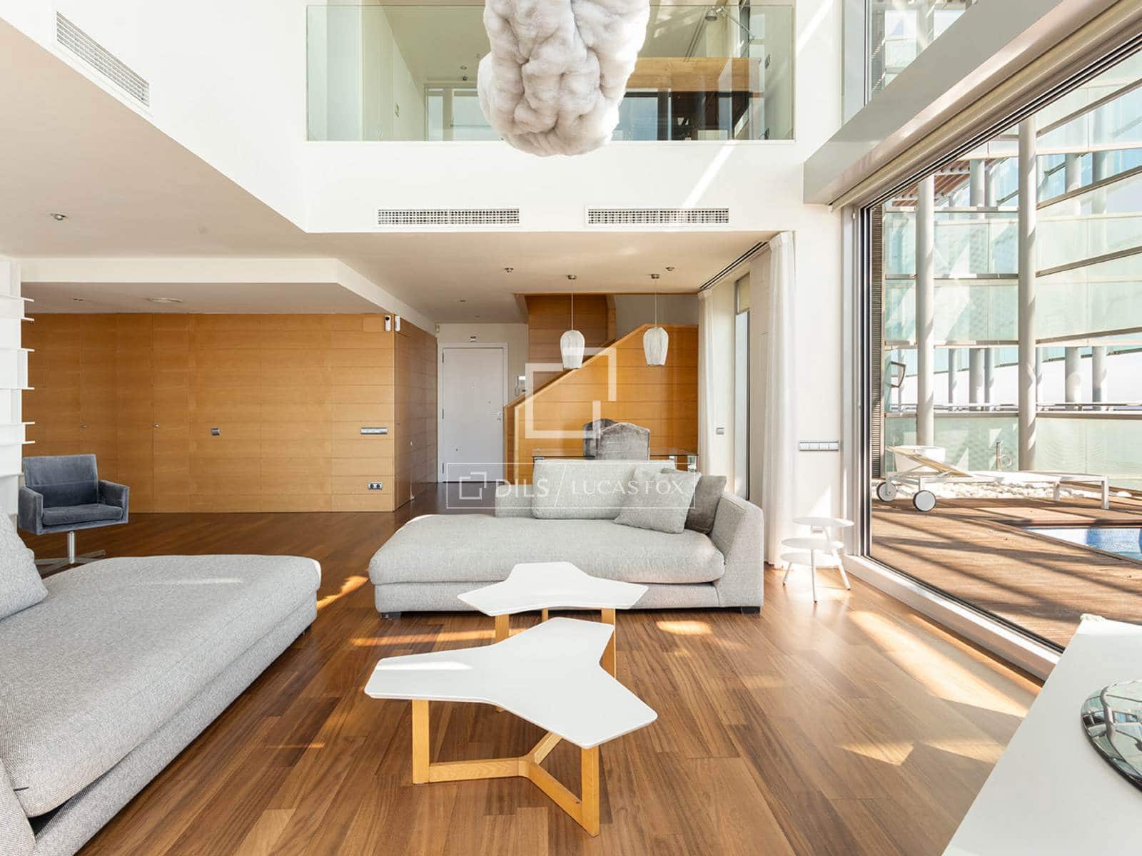 3 soveværelse Penthouse til leje i Barcelona by med swimmingpool garage - € 10.000 (Ref: 10080044)