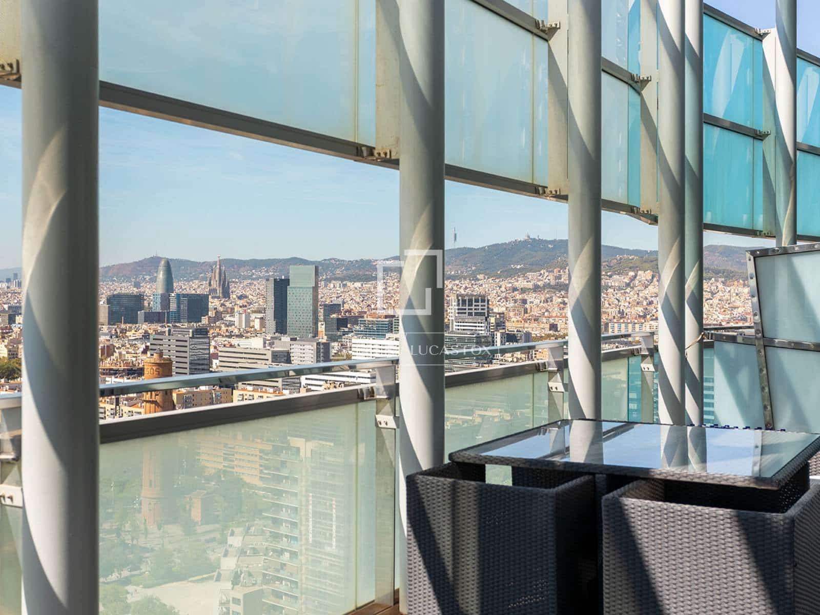 3 soveværelse Penthouse til leje i Barcelona by med swimmingpool garage - € 10.000 (Ref: 10080044)