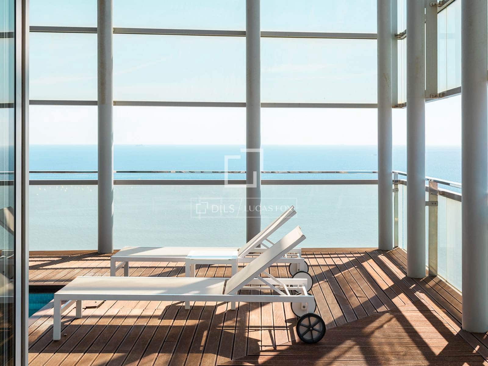 3 soveværelse Penthouse til leje i Barcelona by med swimmingpool garage - € 10.000 (Ref: 10080044)