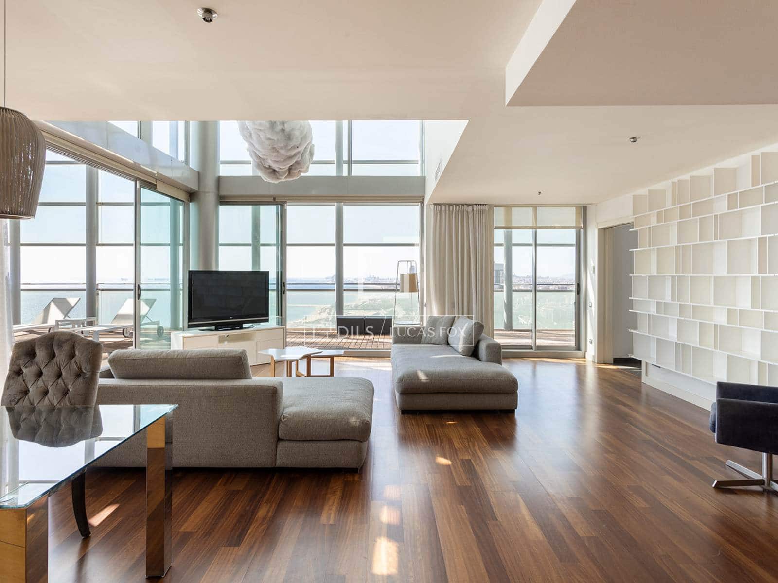 3 soveværelse Penthouse til leje i Barcelona by med swimmingpool garage - € 10.000 (Ref: 10080044)