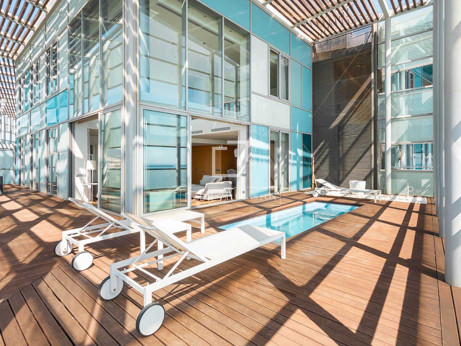 3 soveværelse Penthouse til leje i Barcelona by med swimmingpool garage - € 10.000 (Ref: 10080044)