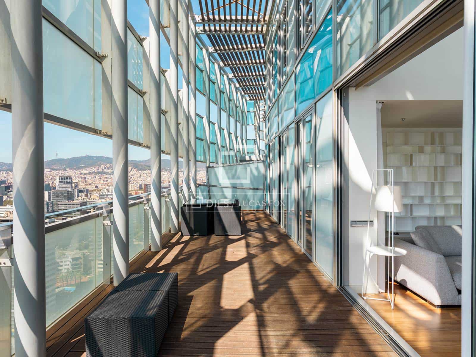 3 soveværelse Penthouse til leje i Barcelona by med swimmingpool garage - € 10.000 (Ref: 10080044)