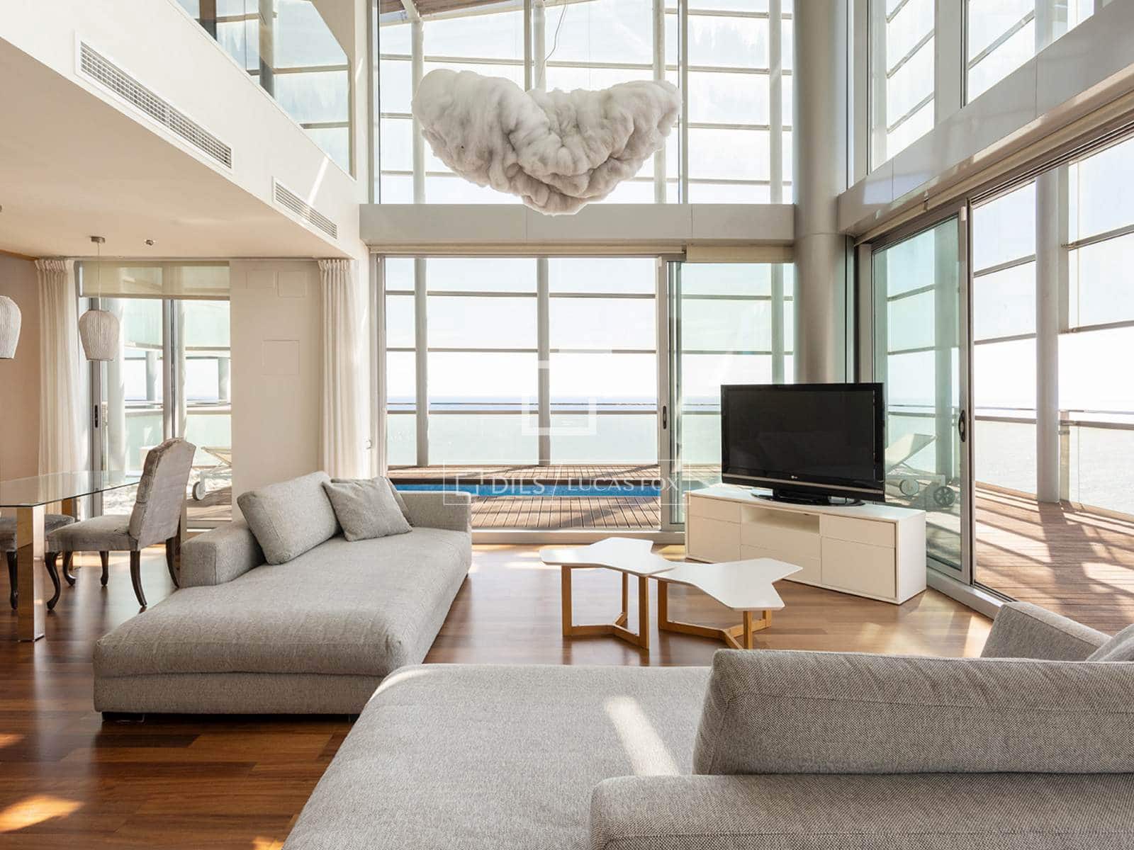 3 soveværelse Penthouse til leje i Barcelona by med swimmingpool garage - € 10.000 (Ref: 10080044)