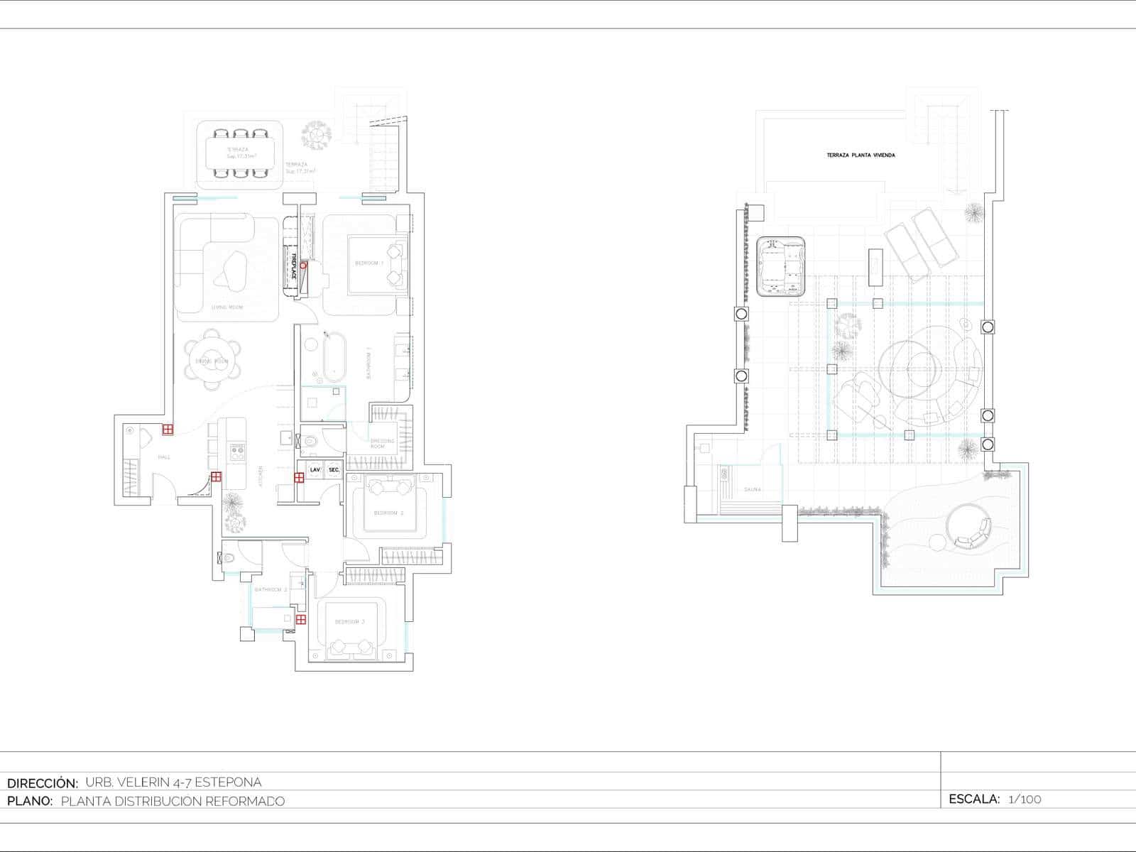 3 soveværelse Penthouse til salg i Estepona med swimmingpool garage - € 2.695.000 (Ref: 10082179)