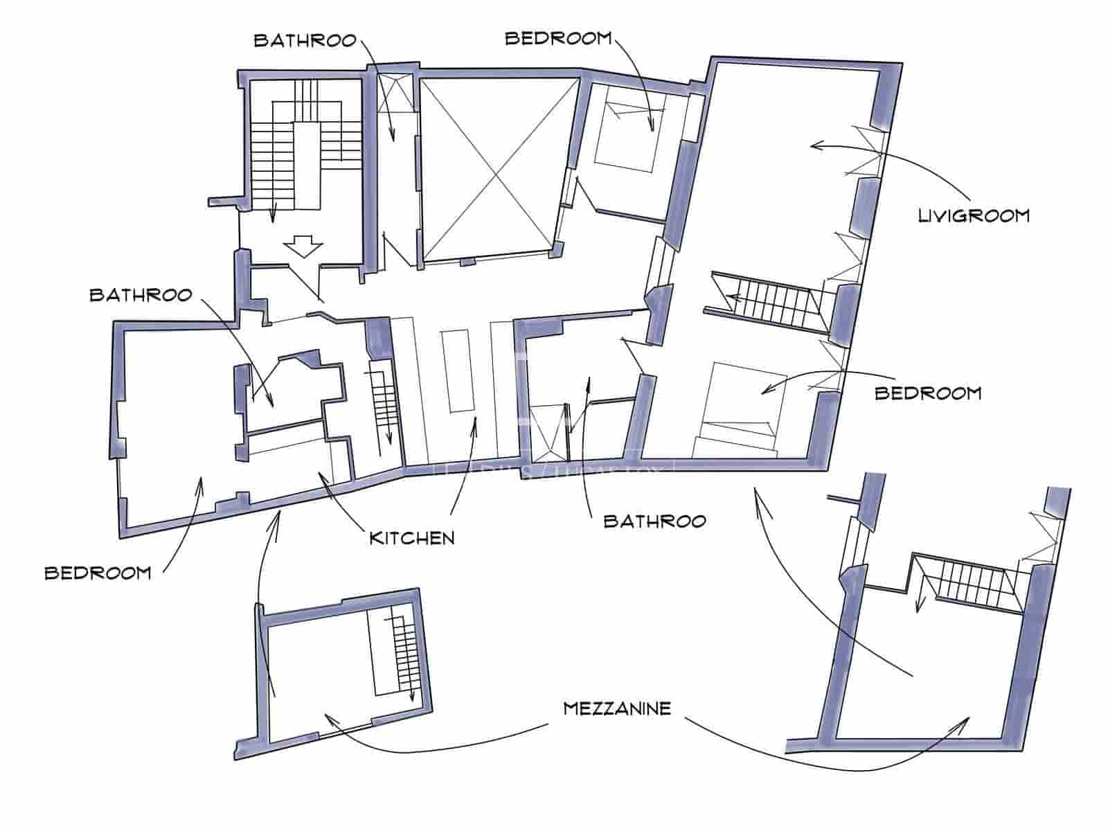 5 sovrum Takvåning till salu i Malaga stad med garage - 1 600 000 € (Ref: 10088610)