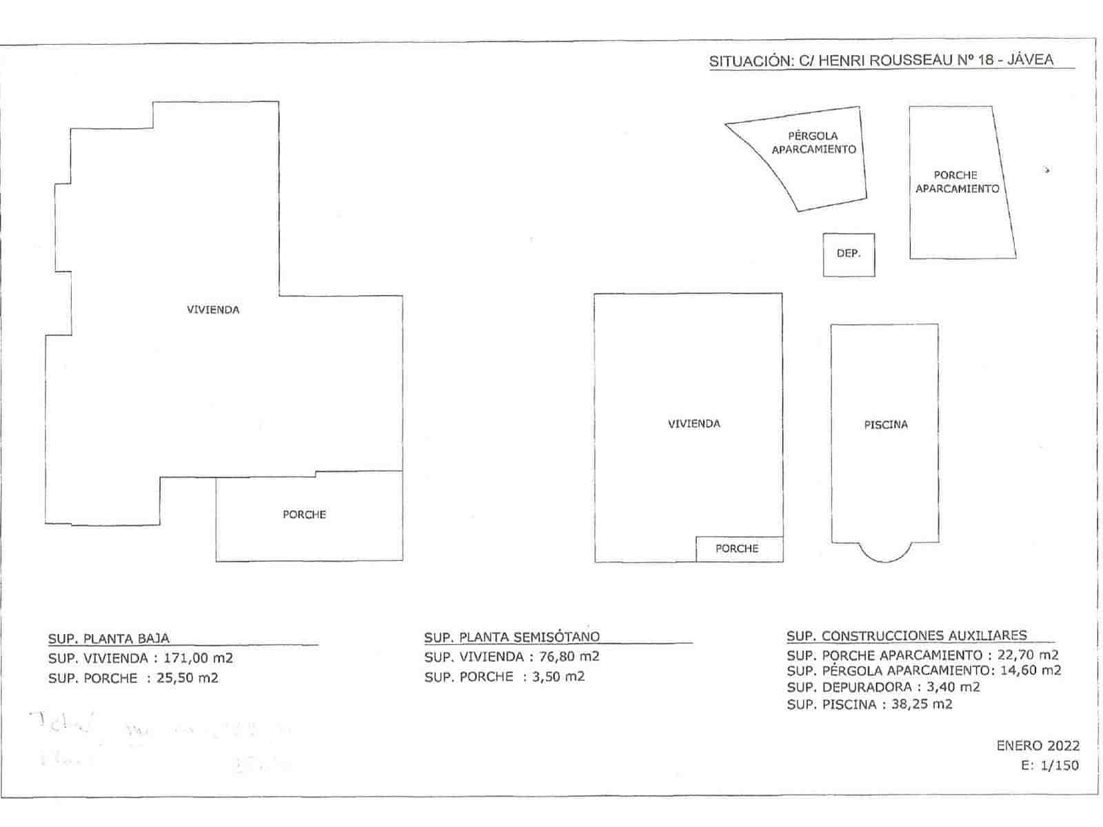 Chalet de 5 habitaciones en Javea / Xàbia en venta con piscina garaje - 1.195.000 € (Ref: 10088618)
