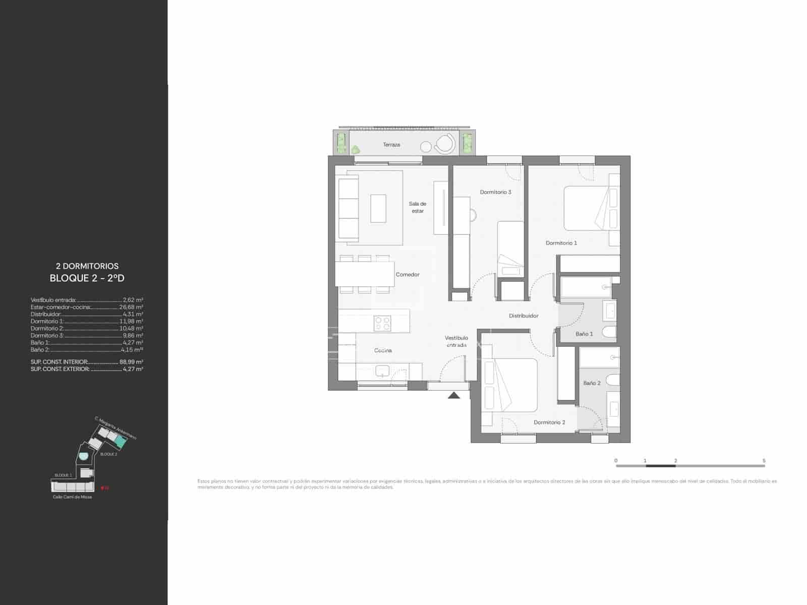 Apartamento de 2 habitaciones en Ibiza / Eivissa ciudad en venta con piscina garaje - 710.000 € (Ref: 10093680)