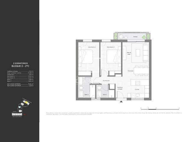 Apartamento de 2 habitaciones en Ibiza / Eivissa ciudad en venta con piscina garaje - 620.000 € (Ref: 10093681)