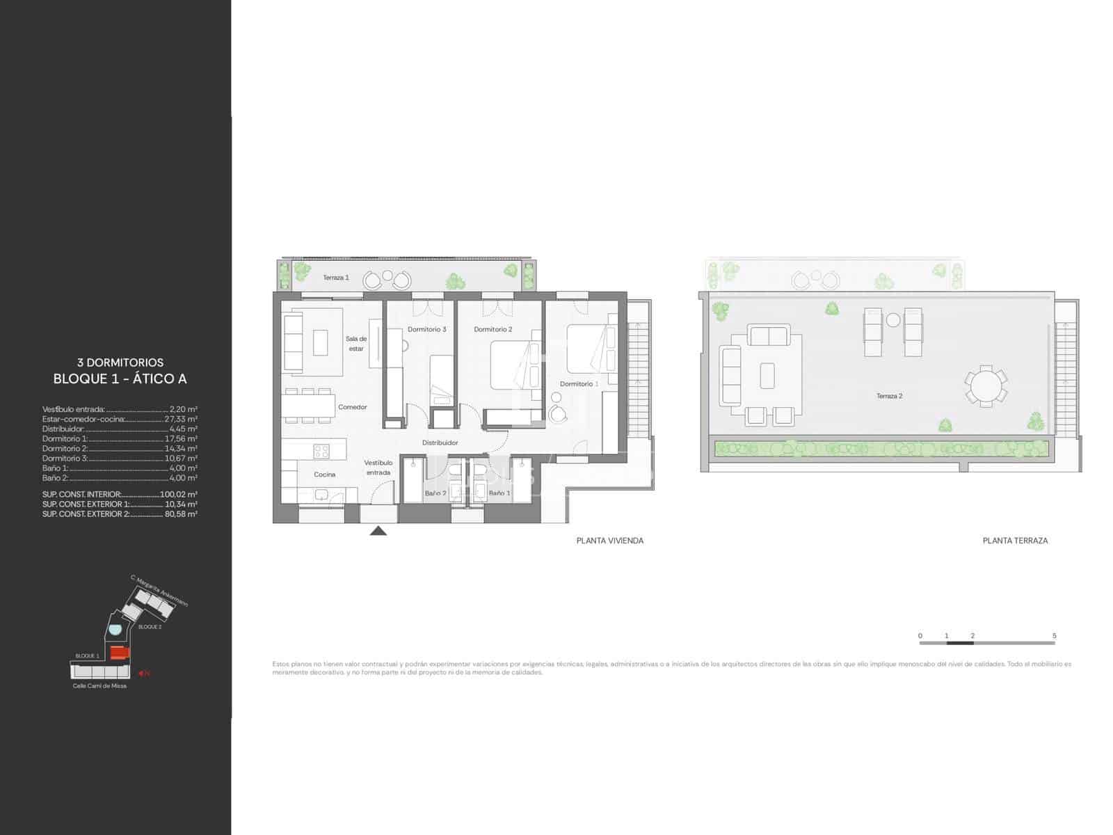 3 bedroom Penthouse for sale in Ibiza / Eivissa town with pool garage - € 1,495,000 (Ref: 10093684)