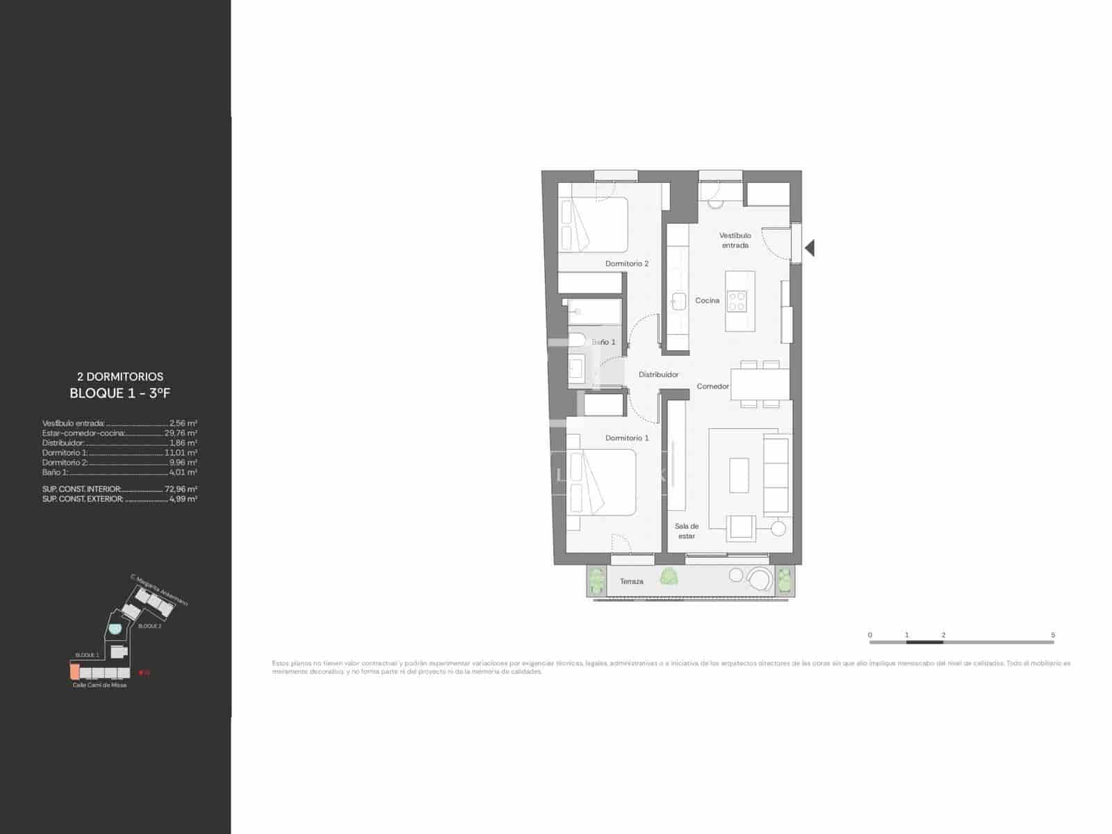 Apartamento de 2 habitaciones en Ibiza / Eivissa ciudad en venta con piscina garaje - 740.000 € (Ref: 10093685)