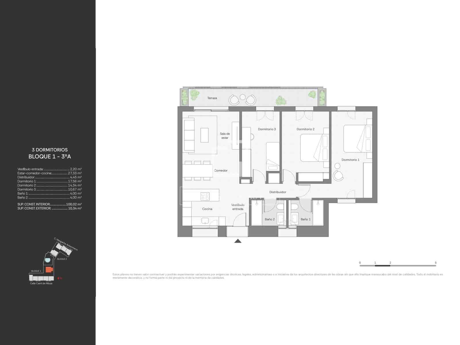 Apartamento de 3 habitaciones en Ibiza / Eivissa ciudad en venta con piscina garaje - 990.000 € (Ref: 10093690)