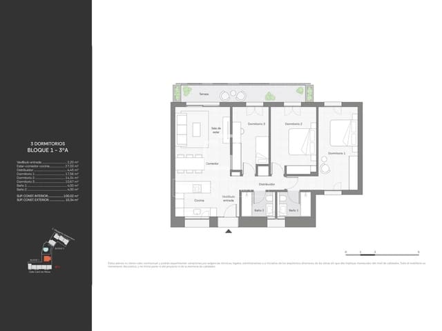 Apartamento de 3 habitaciones en Ibiza / Eivissa ciudad en venta con piscina garaje - 990.000 € (Ref: 10093690)
